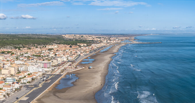 Narbonne plage - mer méditerrannée - littoral
